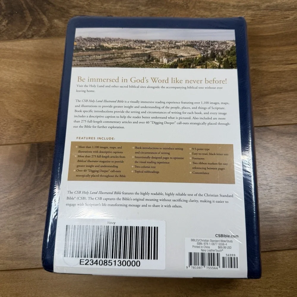 CSB Christian Standard Bible Holy Land Illustrated Bible- Visual Exploration NEW
